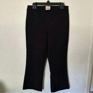 ELIE TAHARI Black Women's Pants Pull On Crop Size Medium